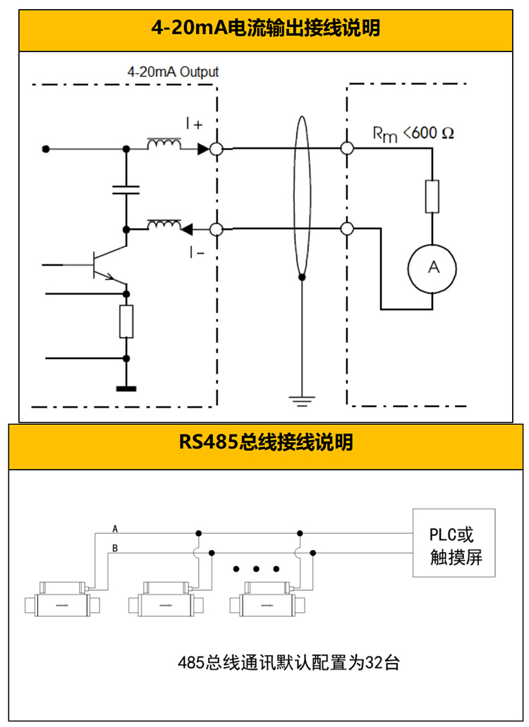 微型熱式氣體質(zhì)量流量計接線圖